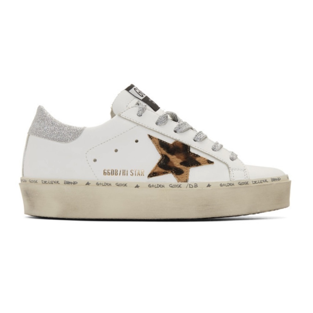Golden Goose Hi Star leopard print size 7 1/2
